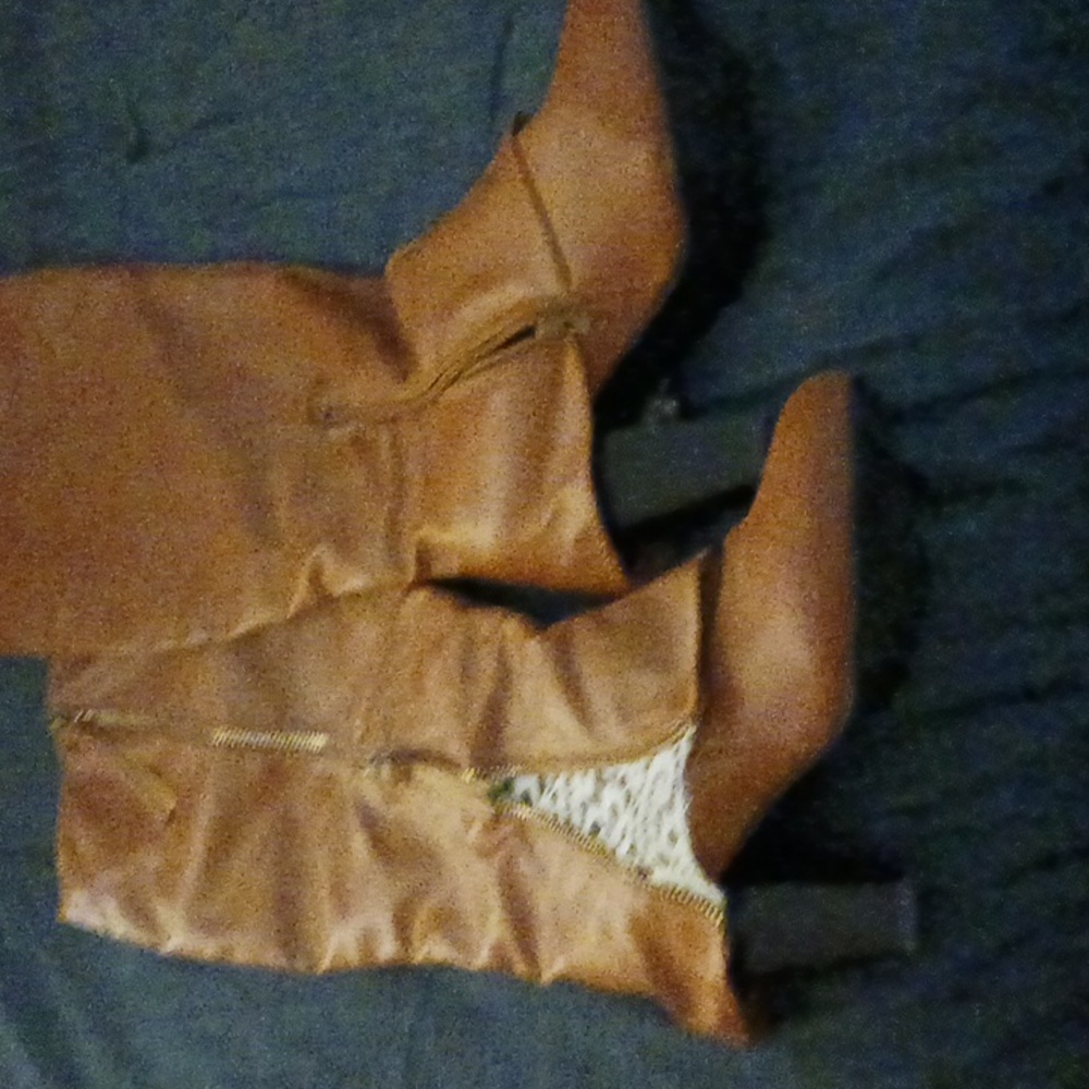 Trendsetting Rust Colored Knee High Boots